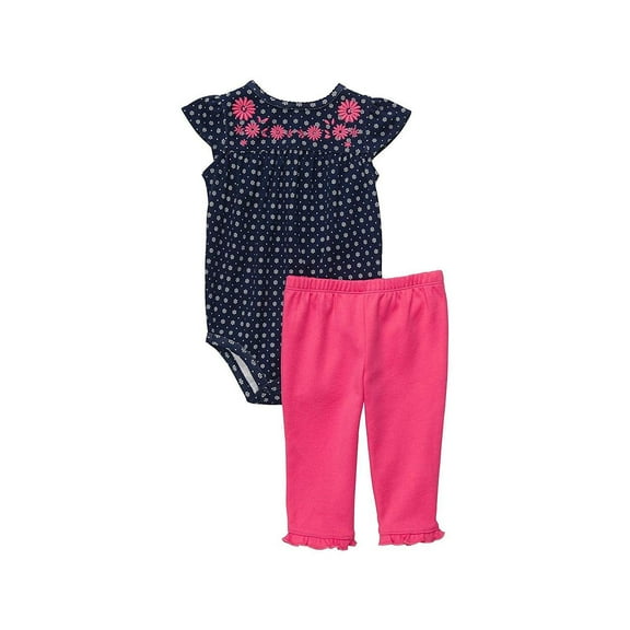 Carter's Cute & Comfy Set - Purple/Pink Embroidery-24 Months