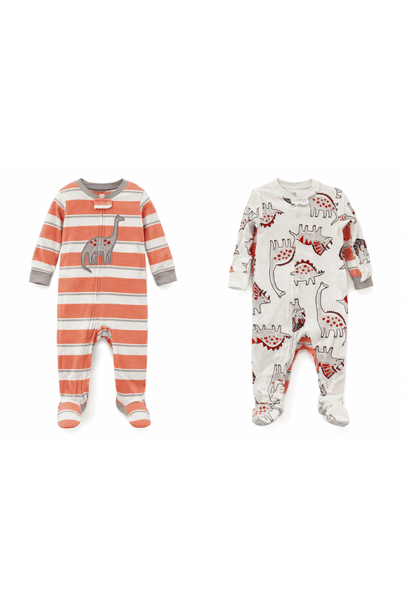 Dinosaur Footed Pajamas - 2 piece set