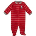 thumbnail image 1 of Carter's Easy Entry Fleece Sleep n Play - Snowman-Red-3 Months, 1 of 1