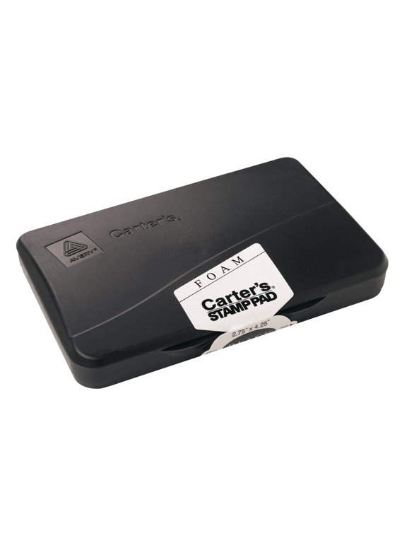 Foam Stamp Pad, Size 1, Black Stamp Set with 5000 Impressions