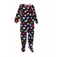 thumbnail image 1 of Carter's Girl's Blue Hearts Fleece Footed Pajama Sleeper, Size 4, 1 of 1