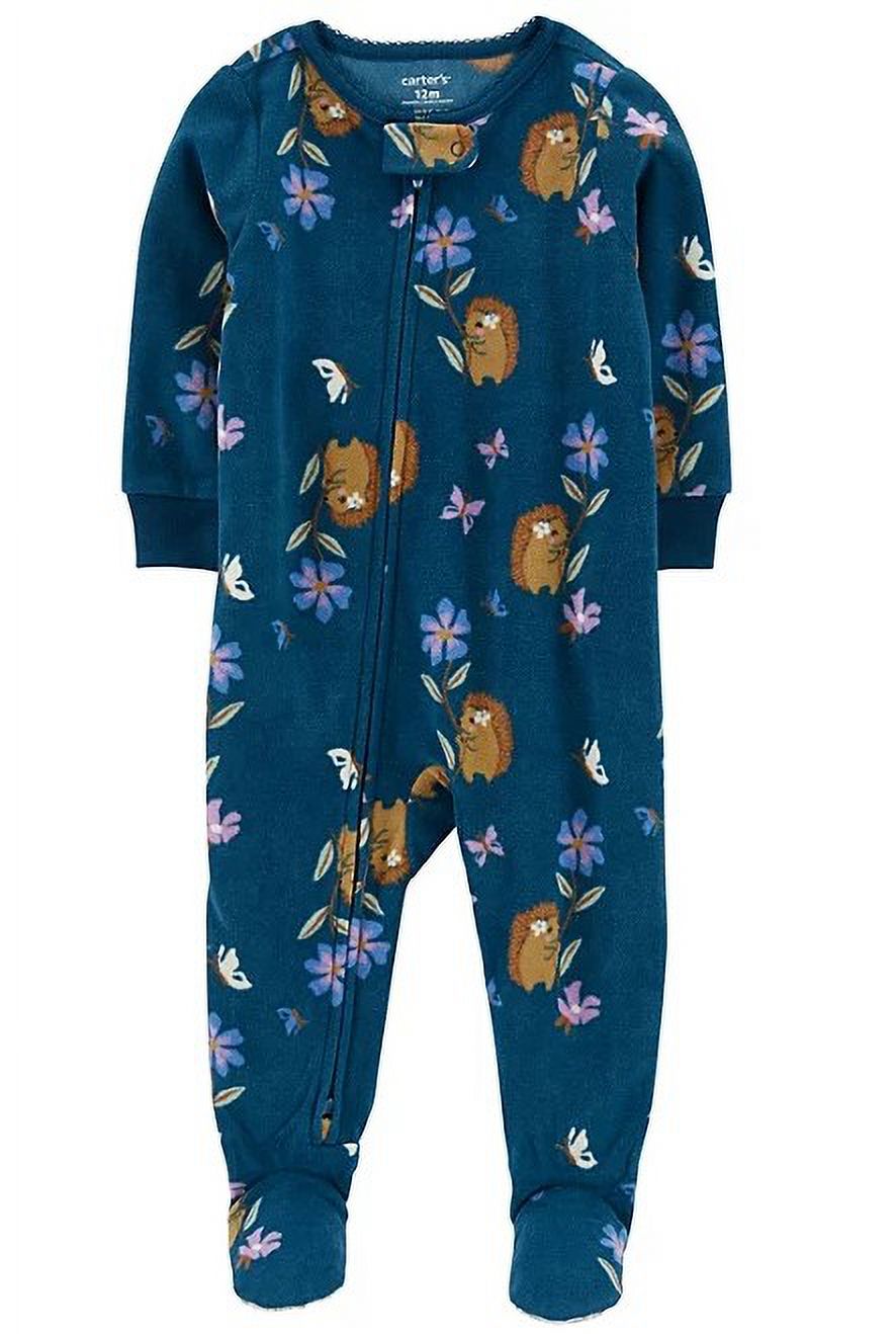 Carter's Girls' Blanket Sleeper (Navy Floral, 2T/2A)