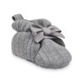 thumbnail image 1 of Carter's Girls' Cable Bootie Baby Shoes Grey 12-18 Months, 1 of 5