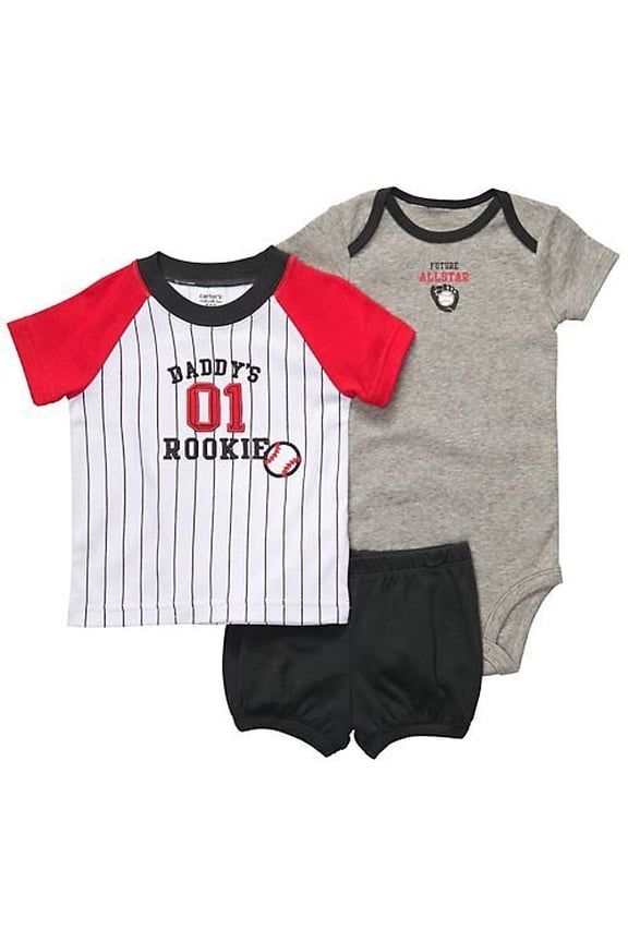 Infant Boys 3pc Set Daddy's Rookie Newborn