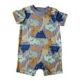 thumbnail image 1 of Carter's Infant and Toddler Boy's 2 Piece Short Sleeve Romper Playwear Set (Zoo Animals, 6-9M), 1 of 2