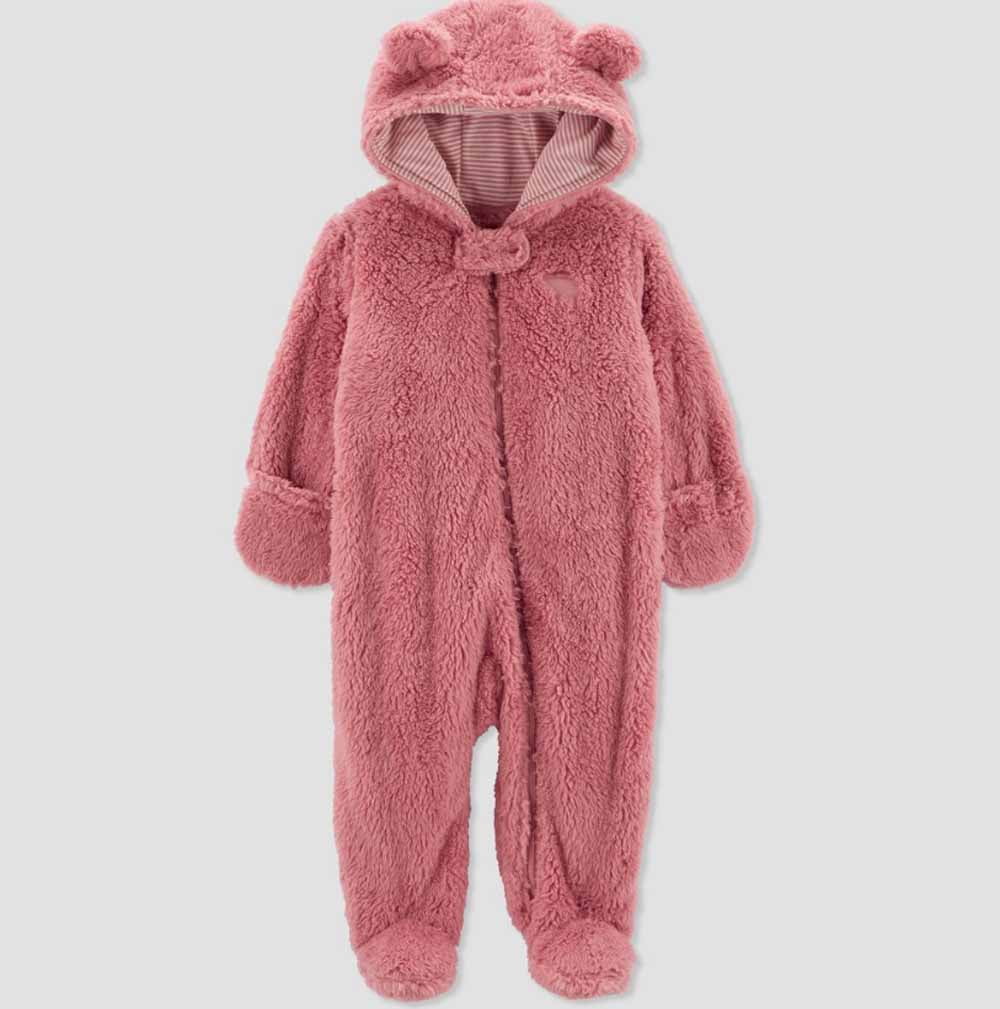 Carter's Just One You Baby Girls' Teddy Sherpa Bear Footed