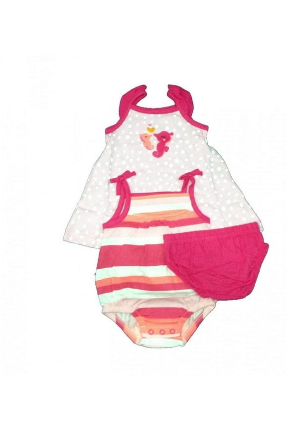 Just One You Made Infant Girls 3pc Seahorse Love Set Newborn