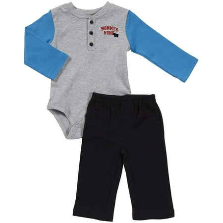 Carter's L/S Bodysuit Set Heather 24 Months