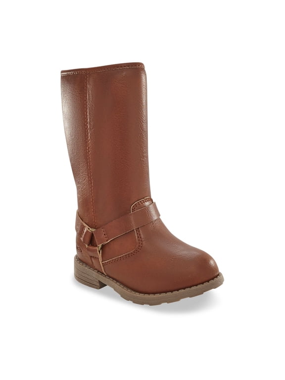 Carters Little Girls Liat High-Shaft Riding Boot Size 12 Brown Size Zip Mid-calf