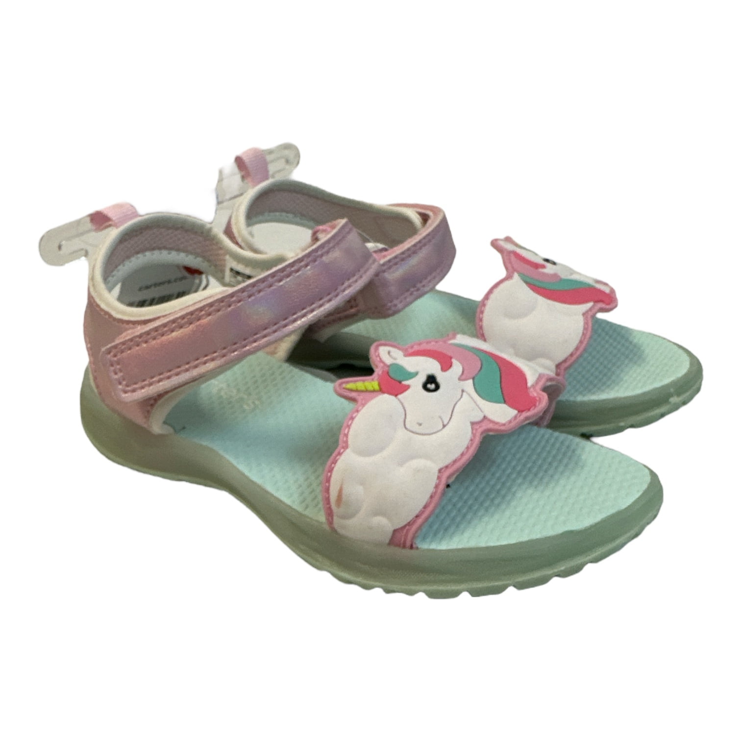 Carter's Girl's Light Up Sandals, Adjustable Strap, Cushioned