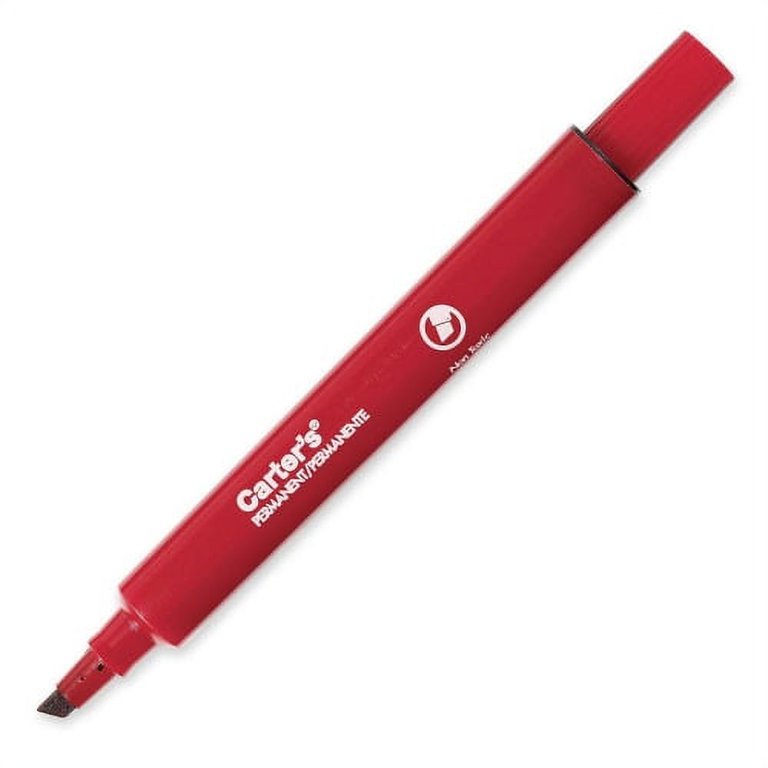 Retractable Permanent Marker, Large (Red)