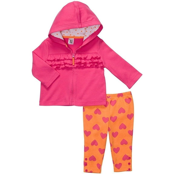 Carter's Quick & Cute Cardigan Set - Ruffles & Hearts-NB
