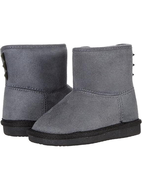 Carter's Serrato CF21N09P-020 Snow Boots Boys US 5 Gray Faux Fur Lined KHD1228