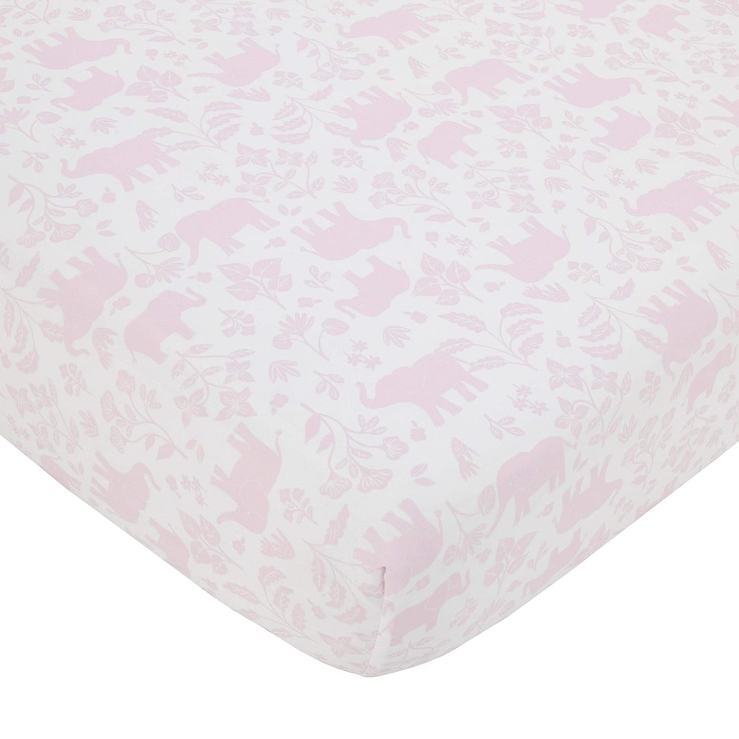 Carter's Sweet Floral Elephants Fitted Crib Sheet