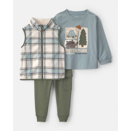 Carter's Toddler Boy Outfit Set, 3-Piece, Sizes 2T - 5T