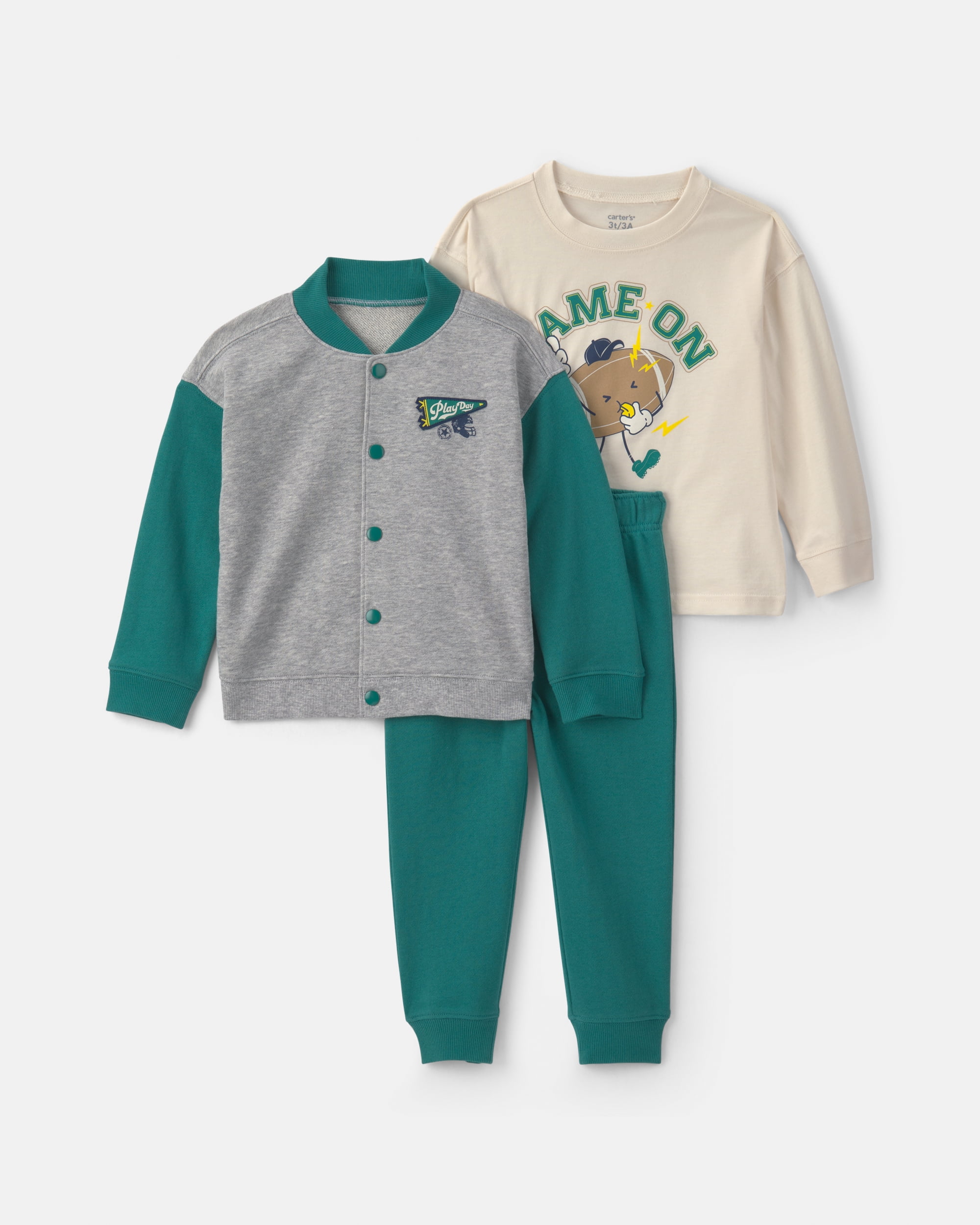 Carter's Toddler Boy Outfit Set, 3-Piece, Sizes 2T - 5T
