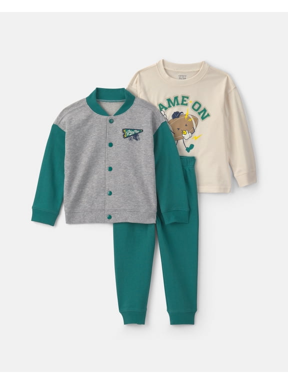 Toddler Boy Outfit Set, 3-Piece, Sizes 2T - 5T