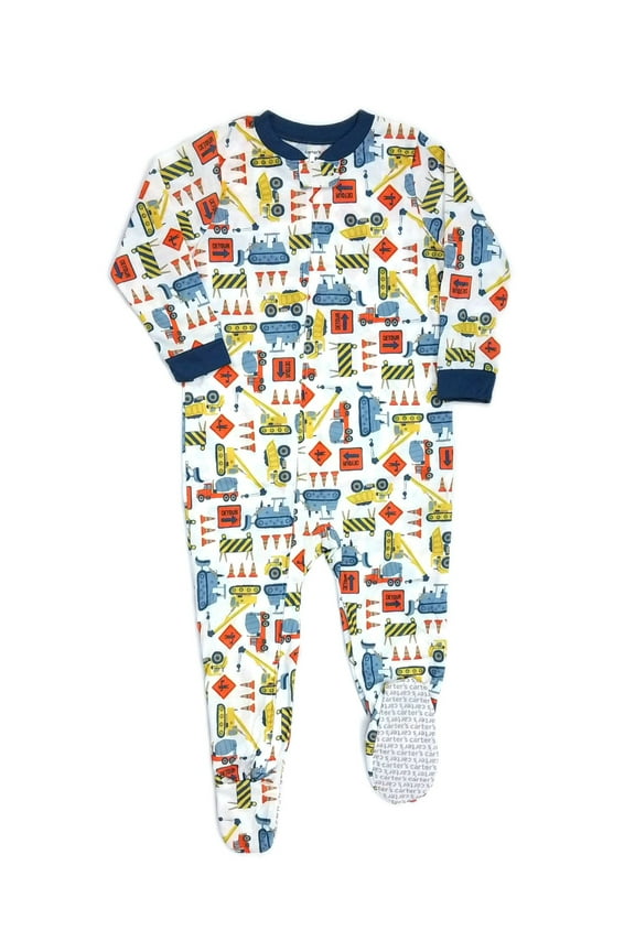 Toddler Boy's Construction One Piece Pajama Sleeper, Size 4T