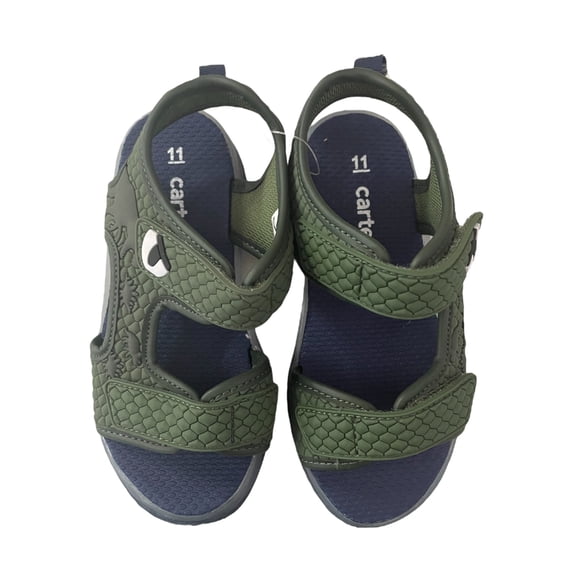 Carter's Toddler Boy's Hook & Loop Fun Light Up Summer Sandals (Roar, 5)
