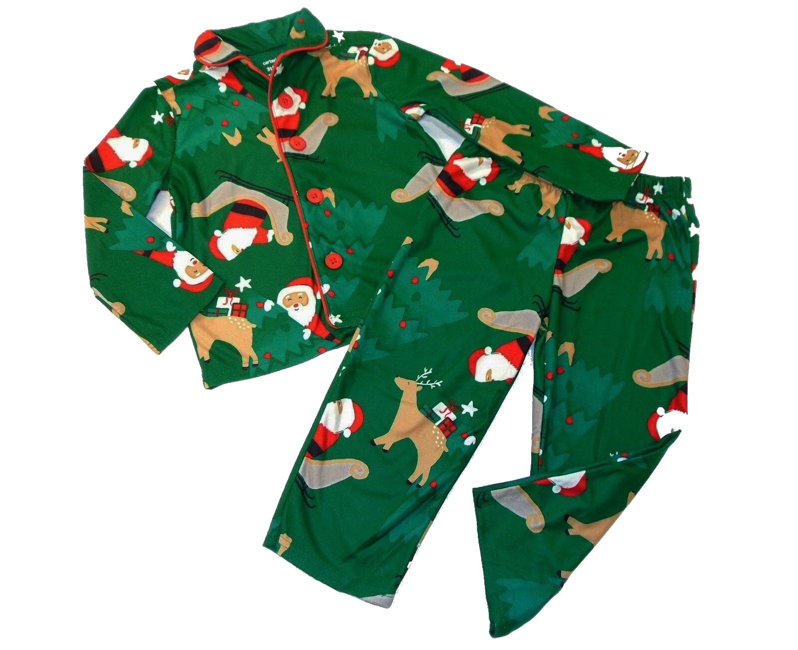 Carter's Toddler Boy's Santa and Reindeer Christmas Holiday Coat