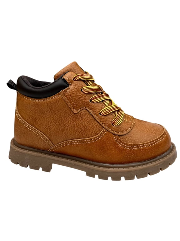 Toddler Boys Boston Fashion Ankle Boot Size 10 Brown-Tan Slip-on Style