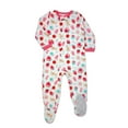 thumbnail image 1 of Carter's Toddler Girl's Christmas Holiday Snacks Fleece Pajama Sleeper, Size 5T, 1 of 2