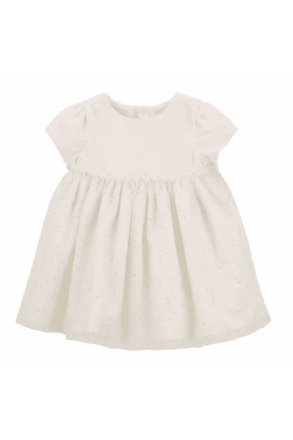 Toddler Girls Ivory White Medium Holiday Dress
