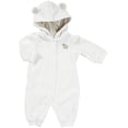 thumbnail image 1 of Carter's Velour Hooded Jumpsuit - Ivory- 12 Months, 1 of 2
