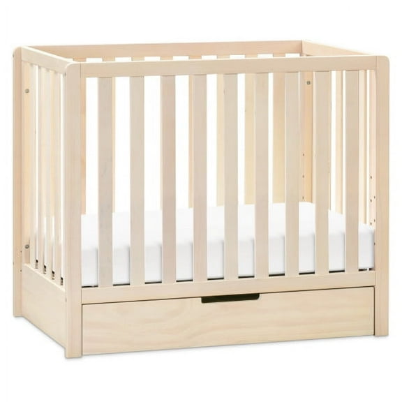 Carter's by DaVinci Colby 4-in-1 Convertible Mini Crib with Trundle in Washed Natural