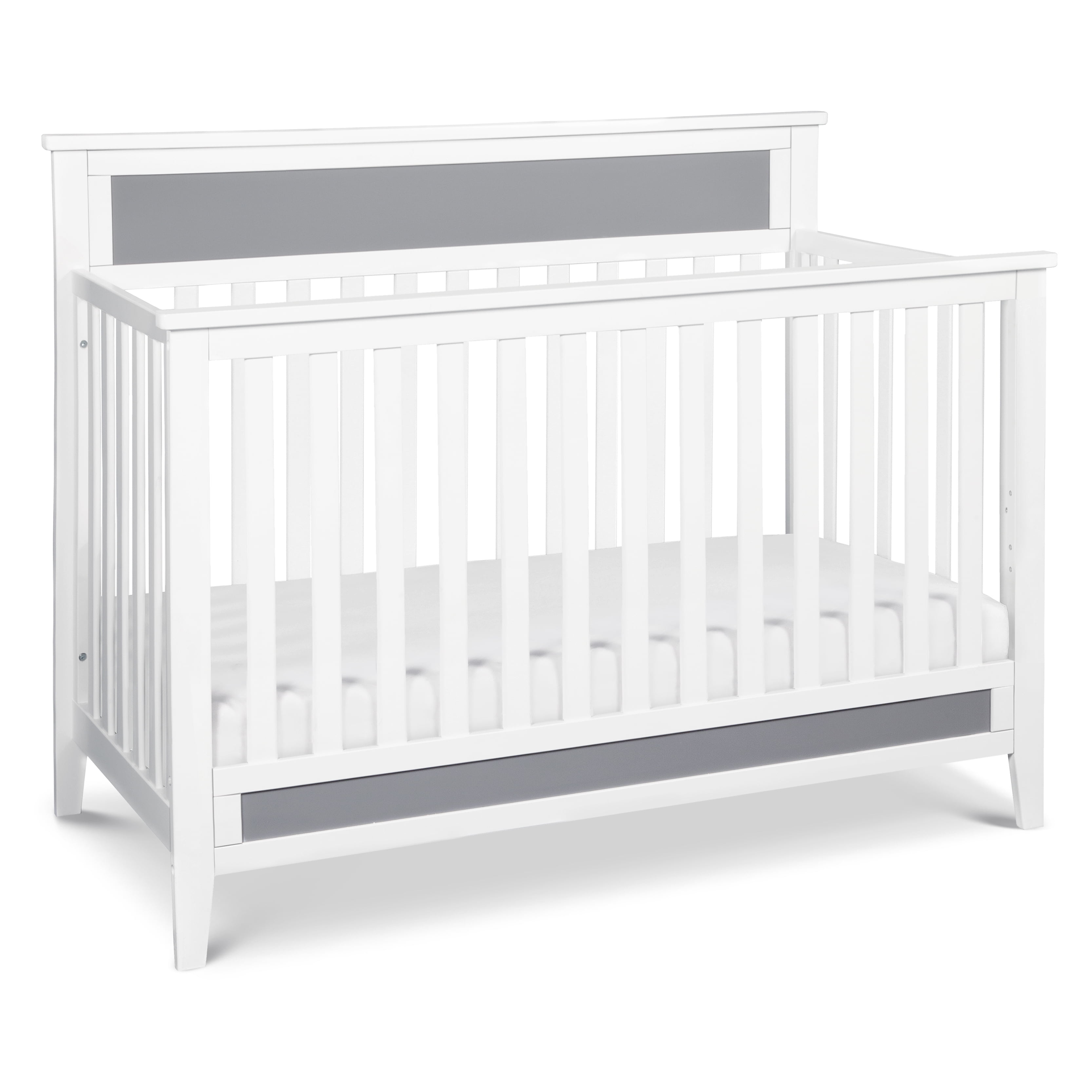 Carter's by DaVinci Connor 4in1 Convertible Crib in White and Grey