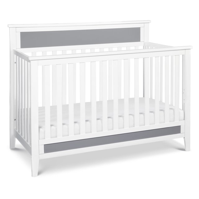 Carter's by DaVinci Connor 4in1 Convertible Crib in White and Grey