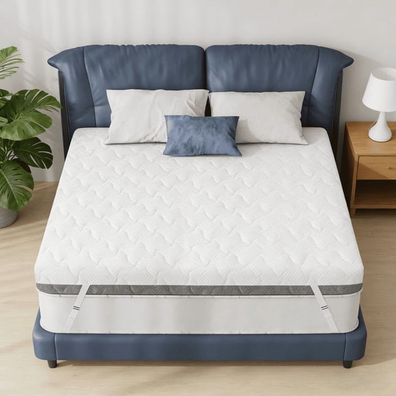 CarterChairr 3" Extra Firm Mattress Topper, Firm to Extra Firm Mattress Pad with Dual Sides Flippable for Back Pain, High-Density Bed Topper with Washable Cover, CertiPUR-US