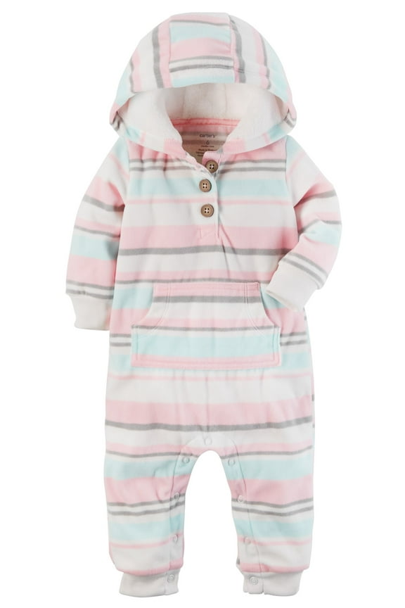 Carters 1pc Girl blue pink multi stripe Ivy