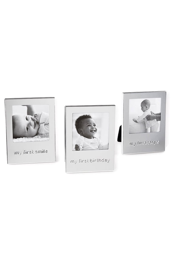 Carters 3-pc. Baby's Firsts Frame Set No Size Silver