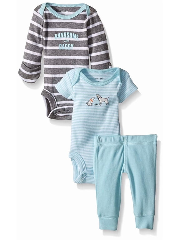 Baby Boys' 3 Piece Take Me Away Set Baby - Dog - Newborn
