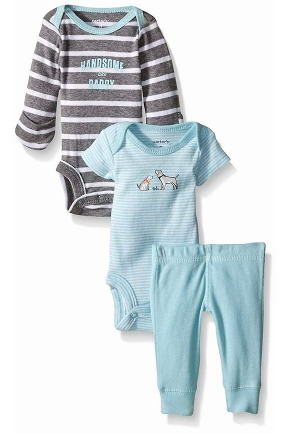 Baby Boys' 3 Piece Take Me Away Set Baby - Dog - Newborn