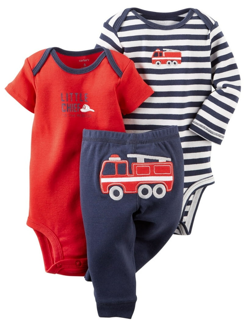 Carters Baby Clothing Outfit Boys 3-Piece Bodysuit Pant Set