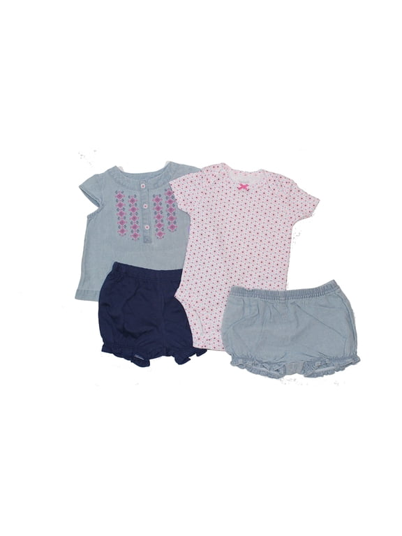 Carters Baby Girls Flowers 4 Piece Set