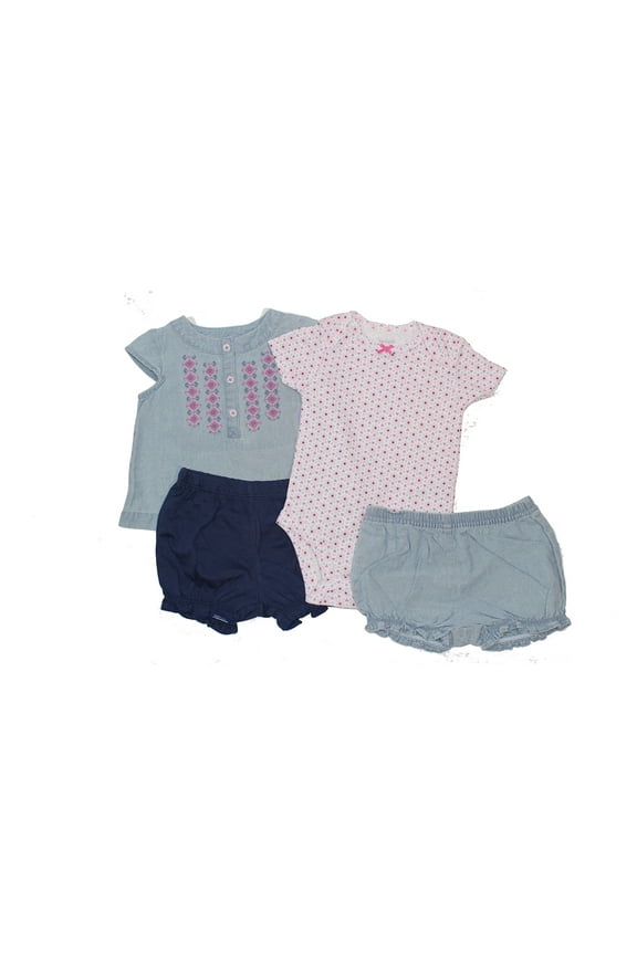 Carters Baby Girls Flowers 4 Piece Set