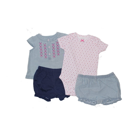 Carters Baby Girls Flowers 4 Piece Set