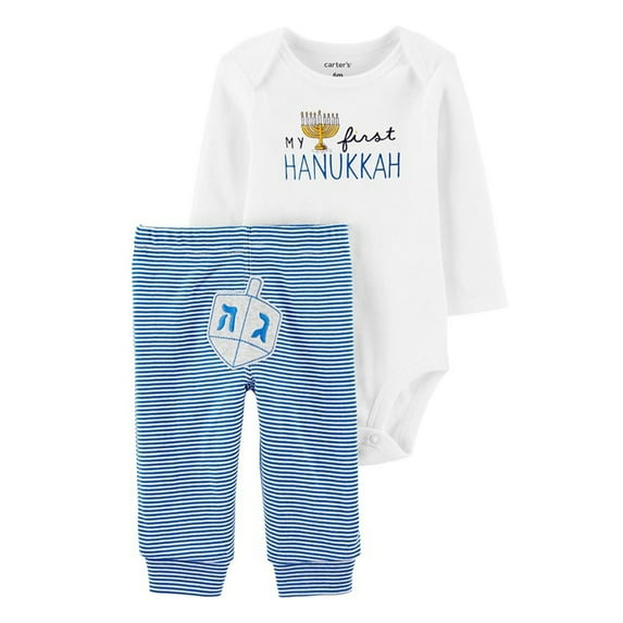 Carters Boys 0-9 Months Hanukkah Bodysuit Pant Set