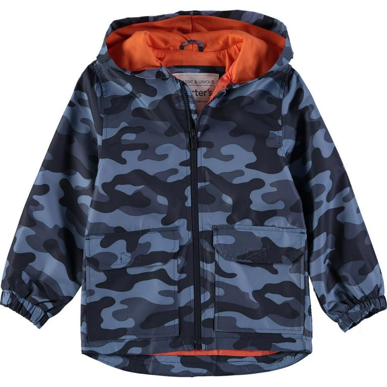Carters Boys 12-24 Months Camo Rainslicker (Navy 18 Months