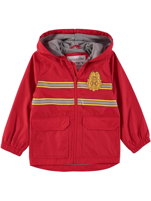 Carters Boys 12-24 Months Fireman Rainslicker Red 12 Months