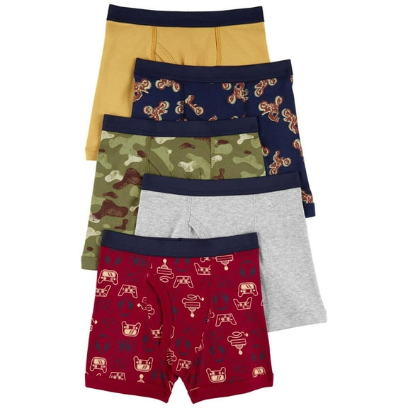 Carters Boys 2-14 5-Pack Boxer Briefs(Multi 2/3)