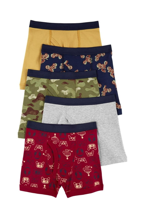Carters Boys 2-14 5-Pack Boxer Briefs(Multi 2/3)