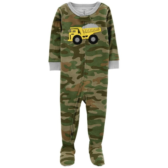 Carters Boys 2T-5T Truck Camo Sleeper (Green 5T)