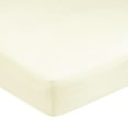 thumbnail image 1 of Carters Easy Fit  Standard Crib Mattress Fitted, 100% Cotton Sheet - Ecru, 1 of 1