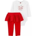 thumbnail image 1 of Carters Girls 0-24 Months Christmas Tutu Bodysuit Pant Set (Red 18 Months), 1 of 1
