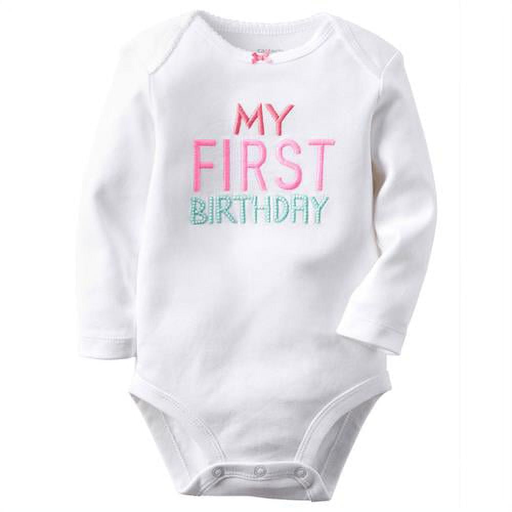 1st birthday onesie girl carters sales
