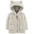 thumbnail image 1 of Carters Girls 3-24 Months Sherpa Jacket(Ivory 6 Months), 1 of 2